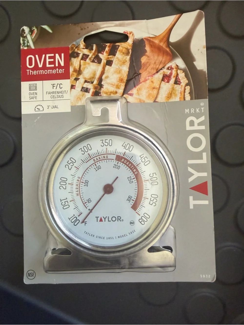 Taylor Oven Thermometer – 3” dial Easy to Read